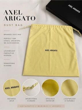 Axel Arigato Dust Bag Yellow Drawstring Shoe Storage Bag